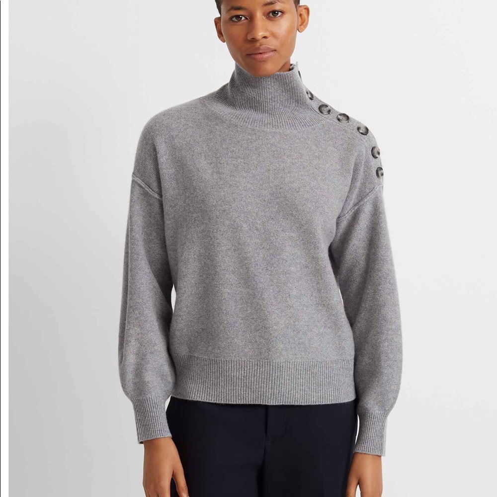 Club Monaco button neck sweater